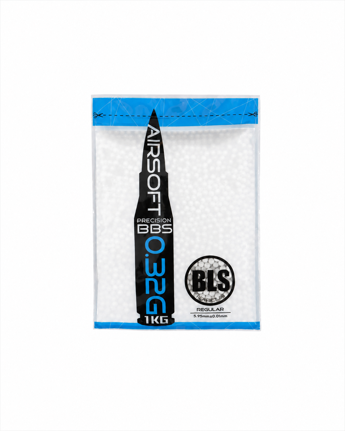 BLS PRECISION UH Airsoft lövedék 0.32g, 3120 BB (csomag) - fehér